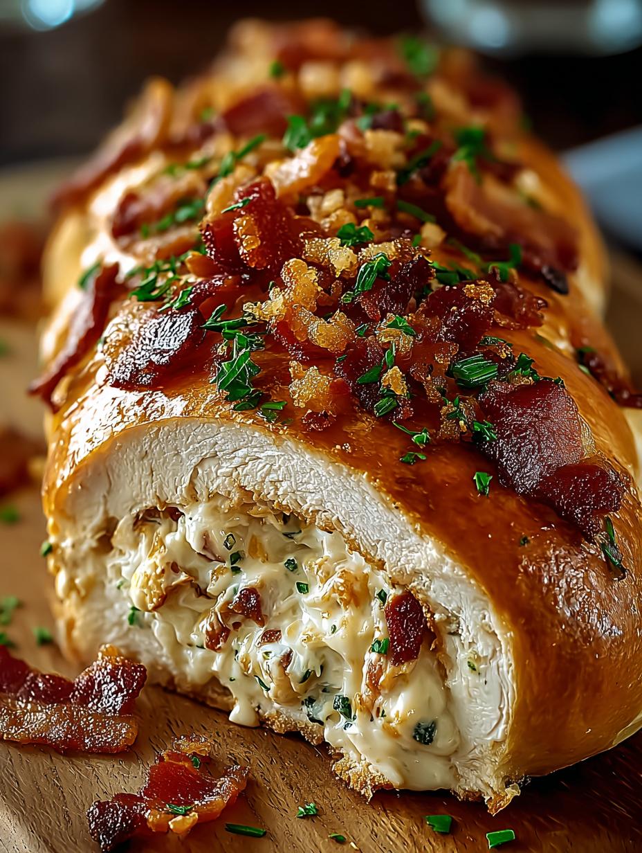 Chicken Bacon Ranch Stuffed
