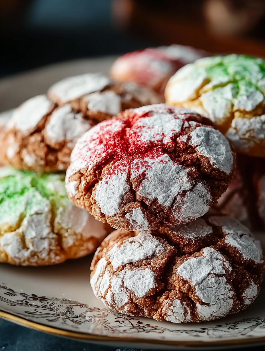 Christmas Crinkle Cookies: 24 Festive Delights to Bake - Christmas Crinkle Cookies - main visual representation
