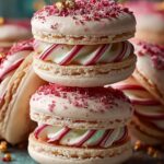 Christmas Tree Cake Macarons