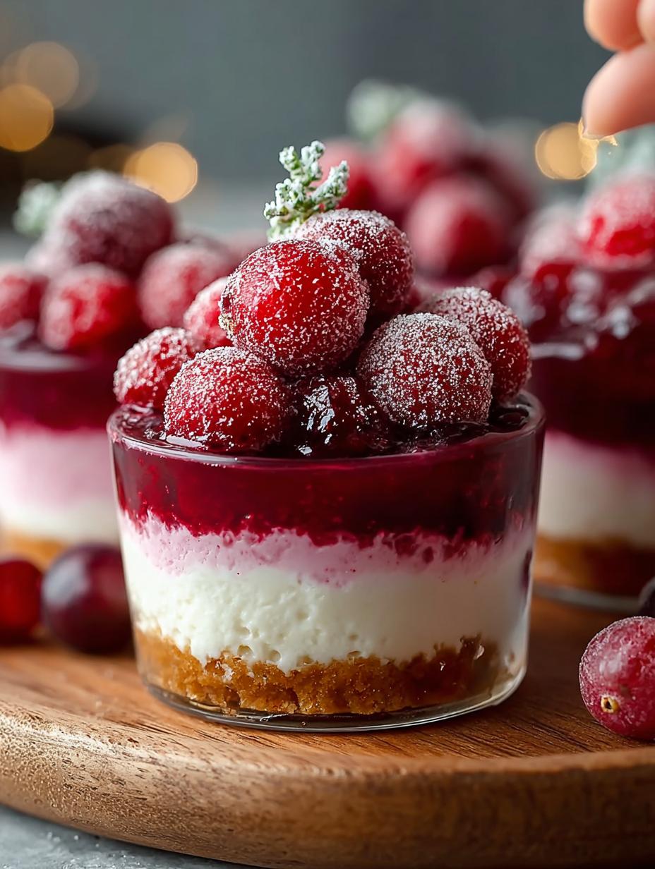 Cranberry Mousse Cups