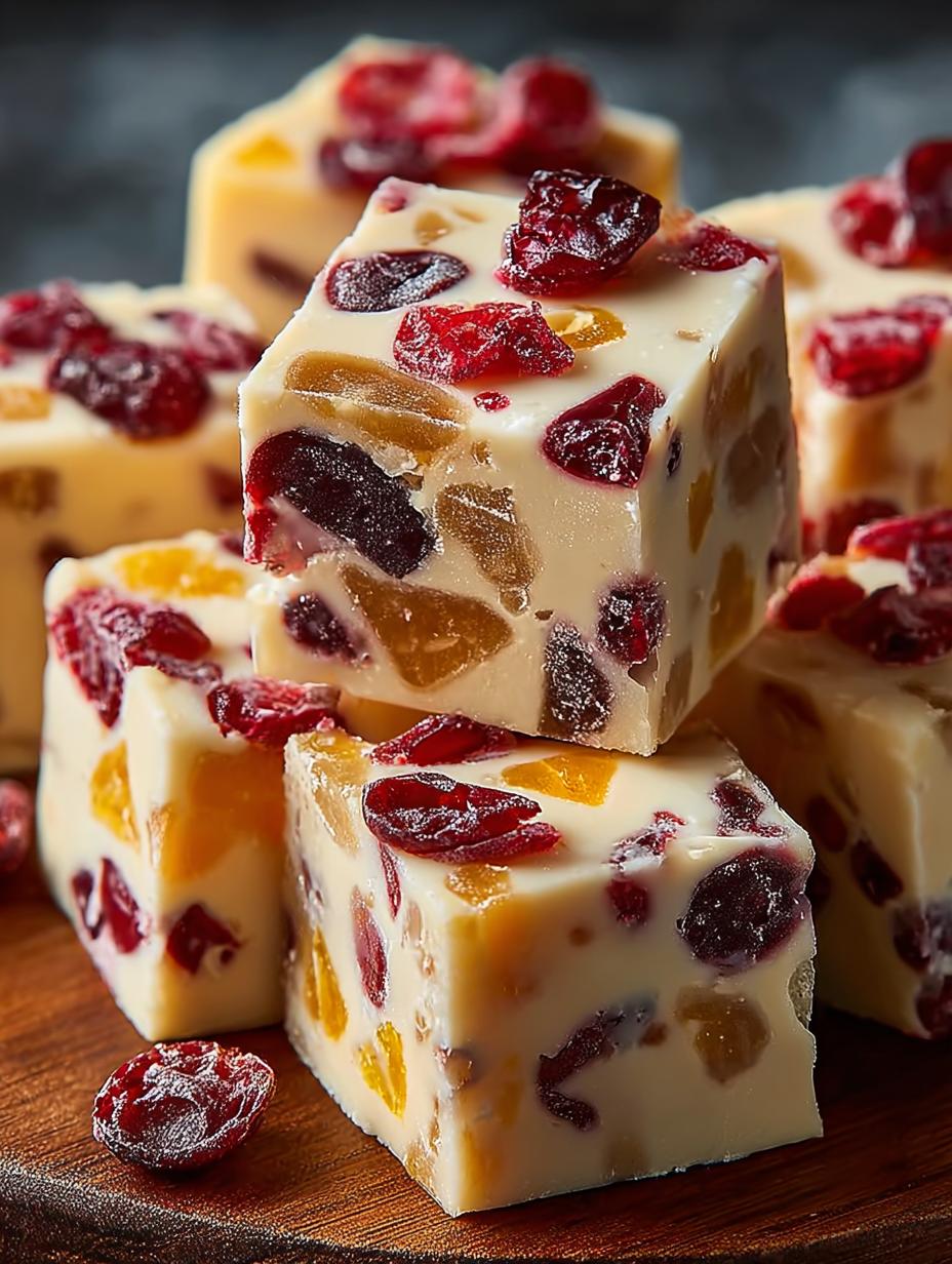 Cranberry Orange Fudge Holiday
