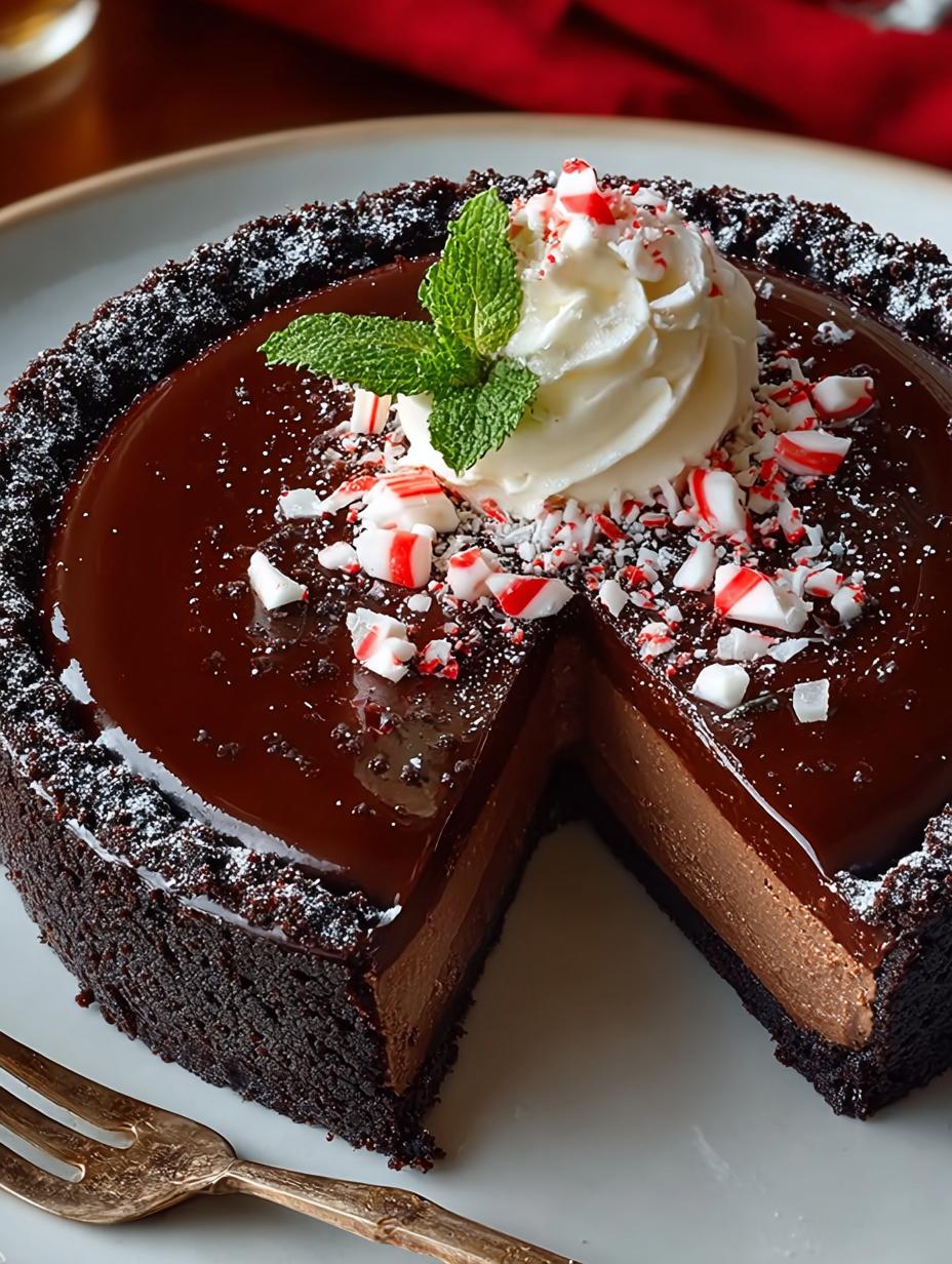 Dark Chocolate Peppermint Mousse