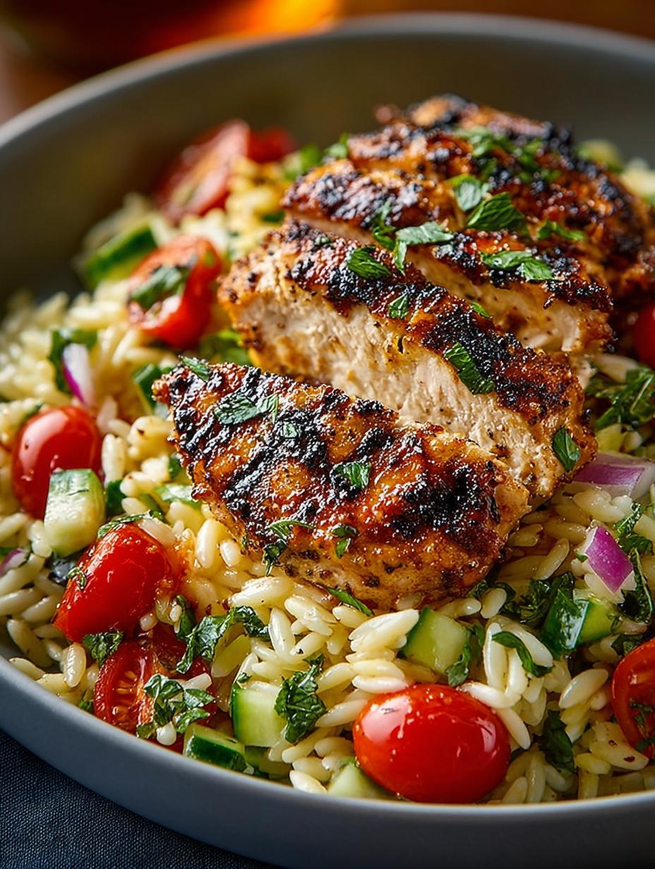 Flavorful Mediterranean Chicken Orzo: A Hearty Delight - Flavorful Mediterranean Chicken Orzo - additional detail