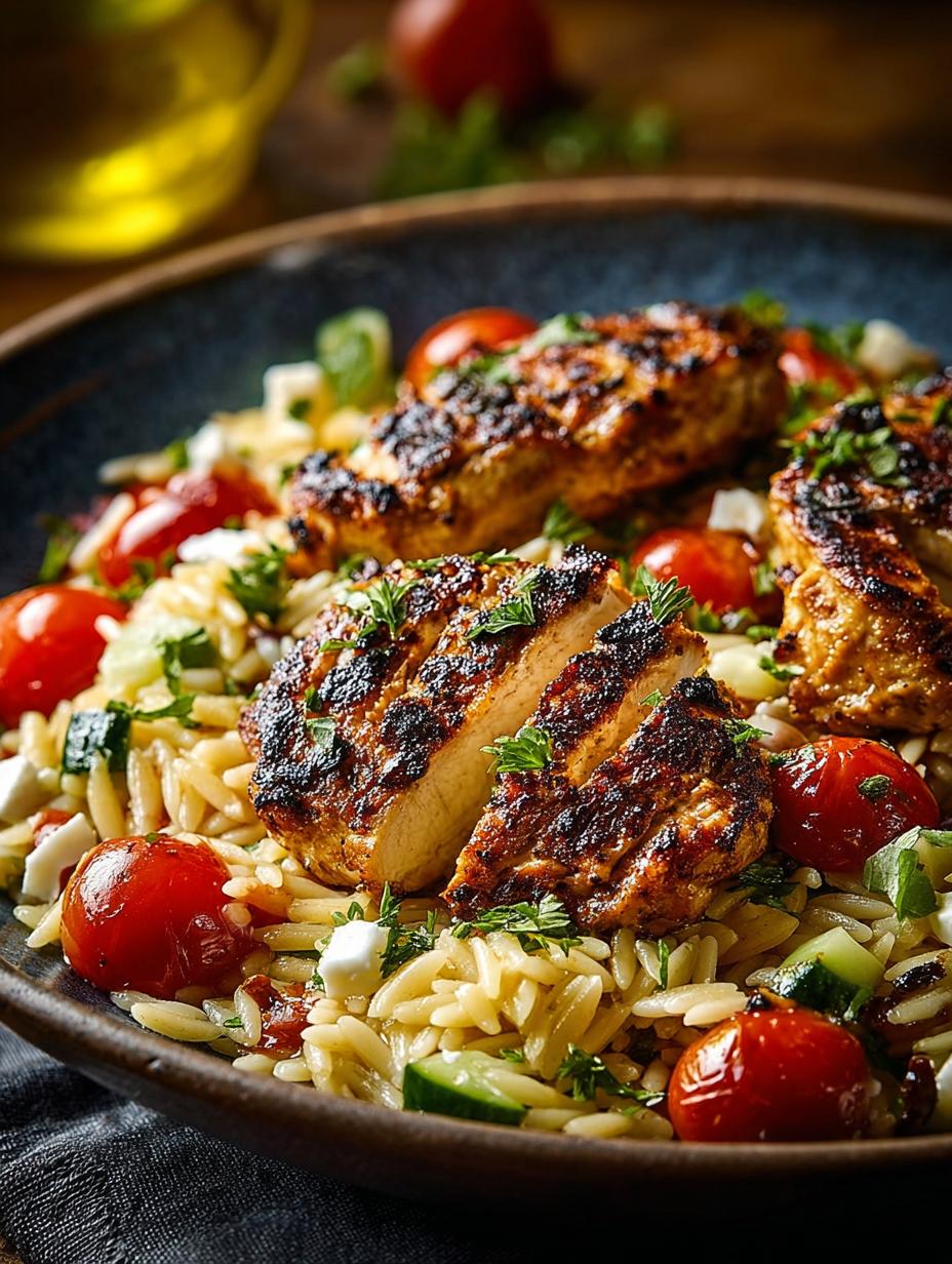 Flavorful Mediterranean Chicken Orzo