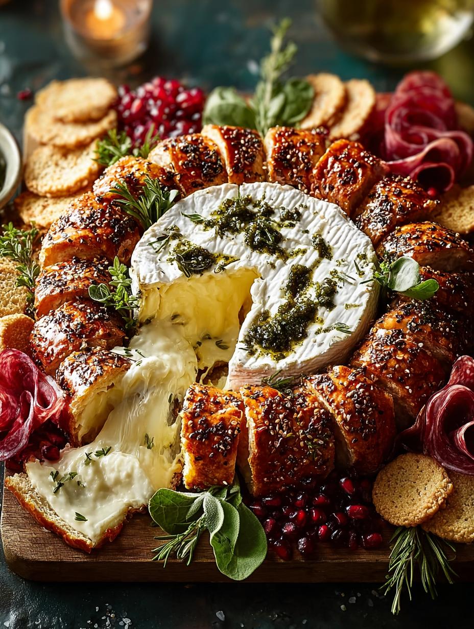 Delightful Goat Cheese Wreath: A Holiday Appetizer Wonder - Goat Cheese Wreath - additional detail