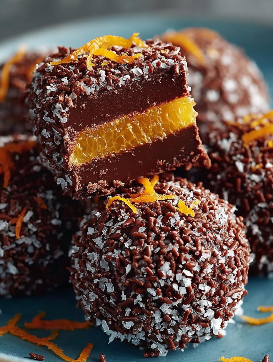 Juicy Orange Chocolate Christmas Truffles: 24 Festive Treats - Juicy Orange Chocolate Christmas - main visual representation