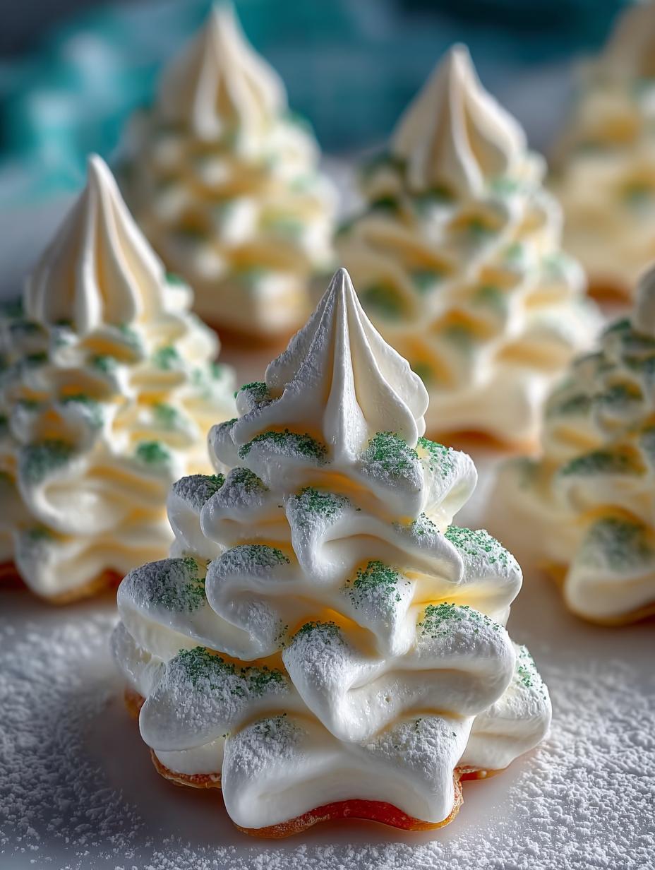Delicious Meringue Trees: 12 Festive Holiday Treats - Meringue Trees - main visual representation