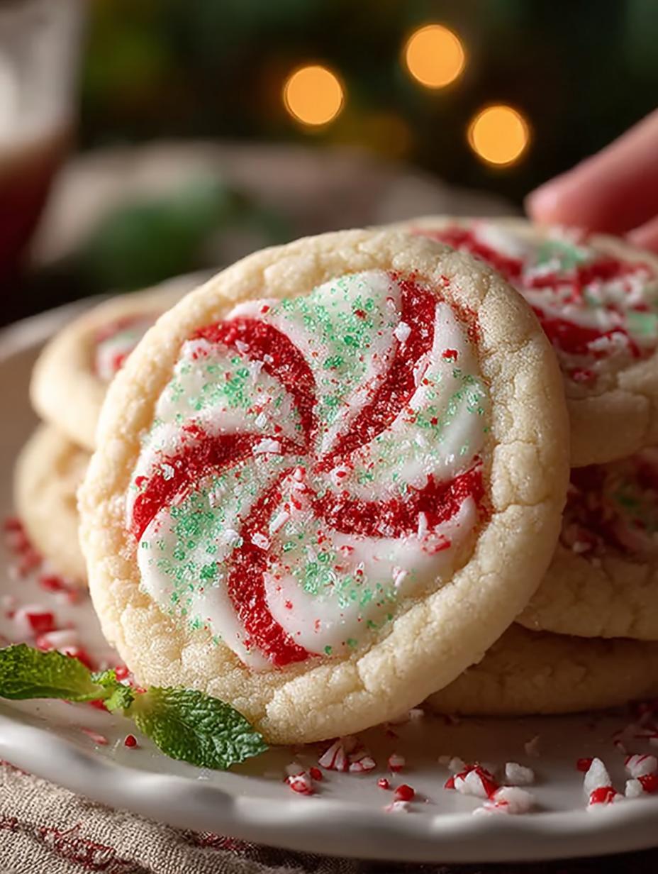 Chewy Peppermint Sugar Cookies for Holiday Joy - Peppermint Sugar Cookies - additional detail