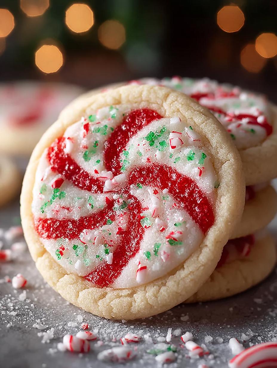 Peppermint Sugar Cookies