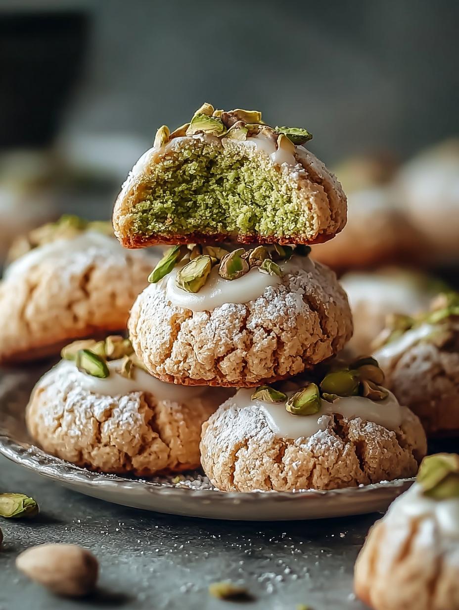Pistachio Wedding Cookies
