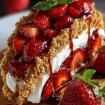 Strawberry Crunch Cheesecake Tacos