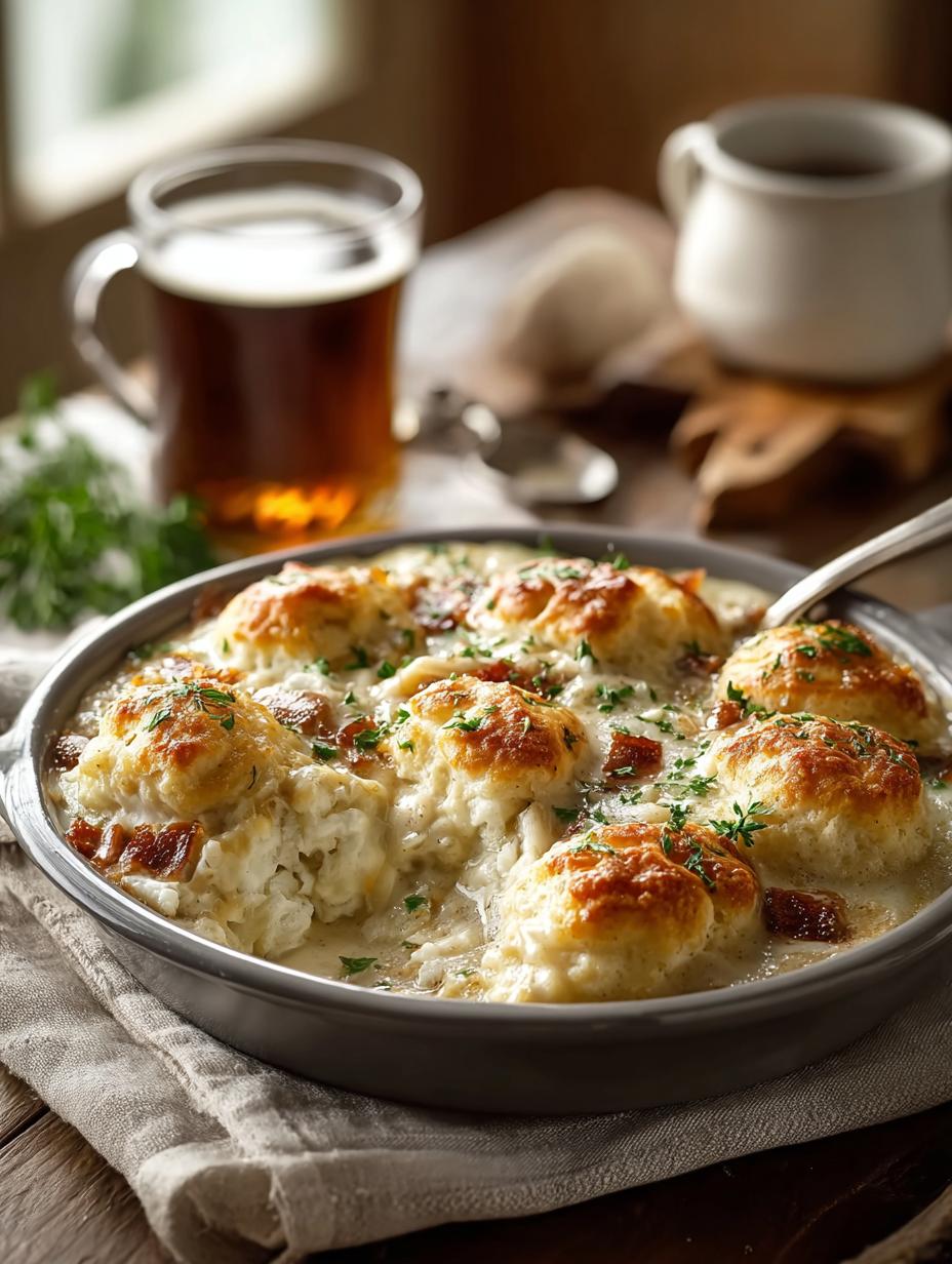 Delicious Biscuits Gravy Breakfast Bake Recipe for Comfort - Biscuits Gravy Breakfast Bake - main visual representation