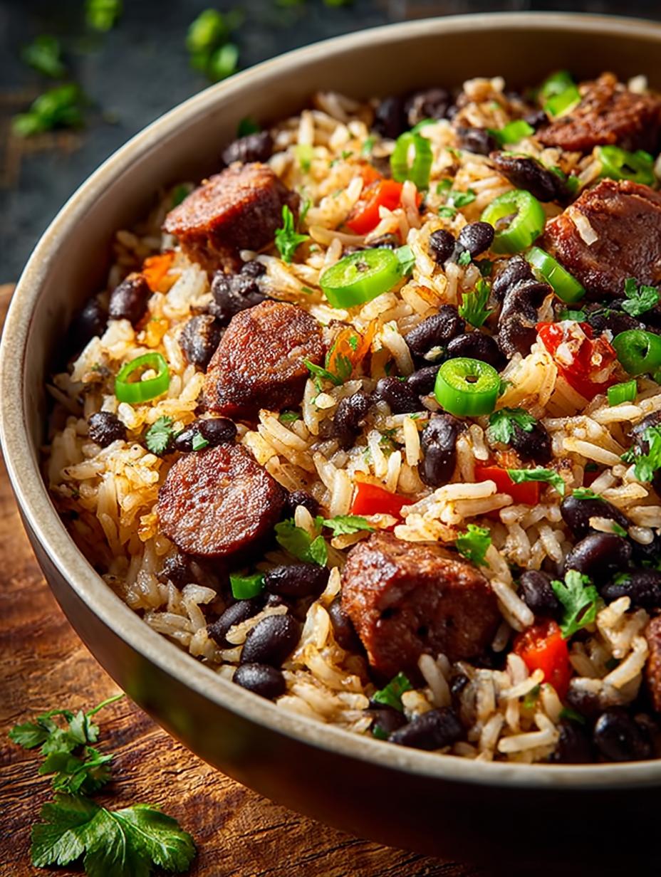 Black Beans Rice with