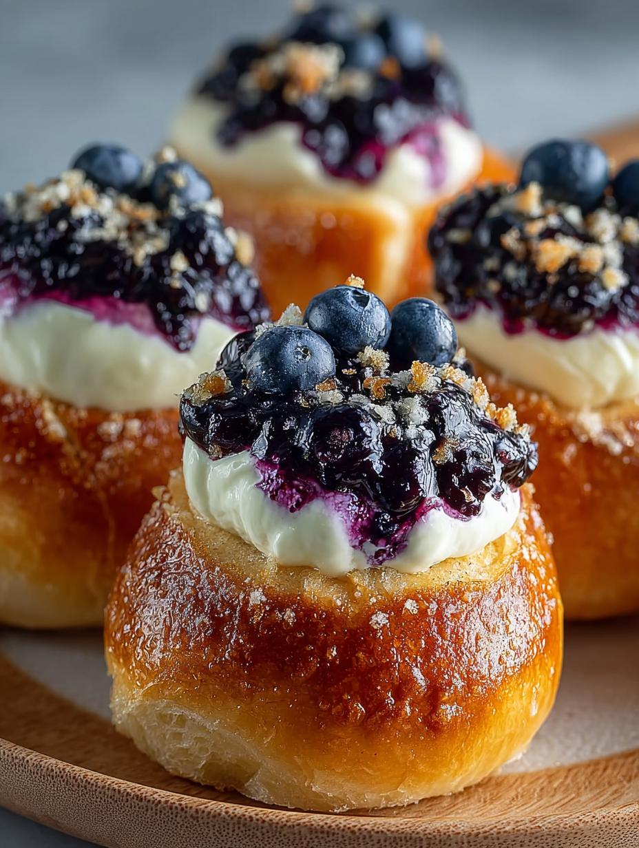 Blueberry Cheesecake Brioche Buns: 9 Irresistible Delights - Blueberry Cheesecake Brioche Buns - main visual representation