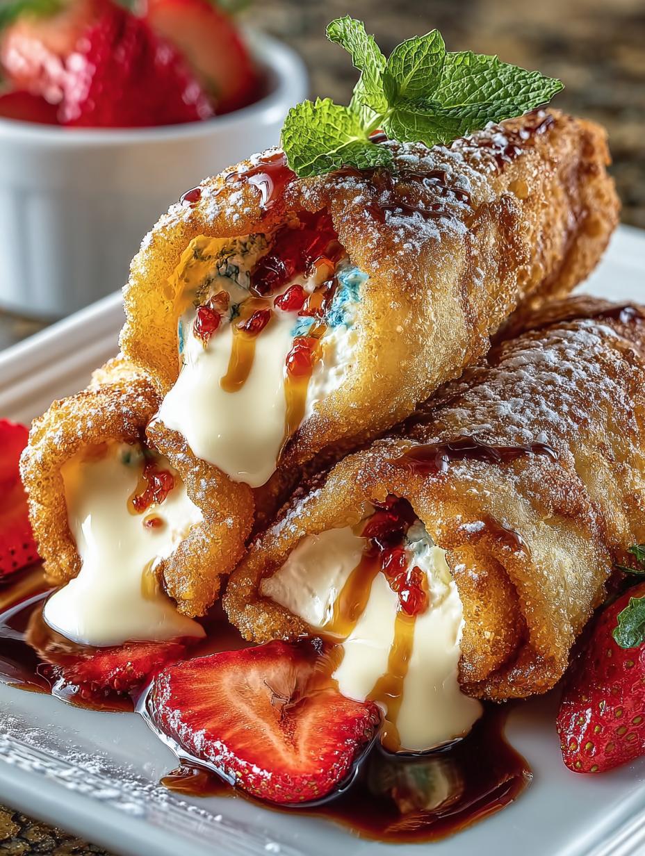 Cheesecake Egg Rolls Dessert: 8 Irresistible Treats 5 Cheesecake Egg Rolls Dessert: 8 Irresistible Treats - Cheesecake Egg Rolls Dessert - additional detail
