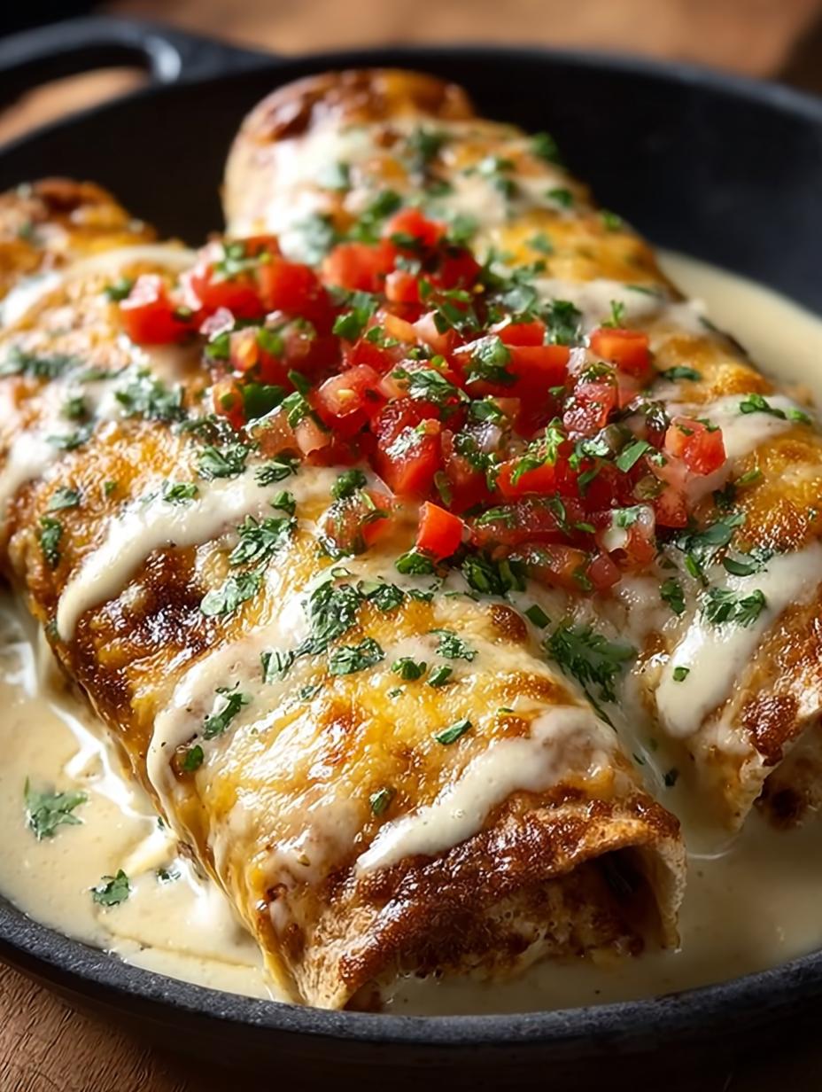 Cheesy Chicken Enchiladas with Creamy Sauce Delight 5 Cheesy Chicken Enchiladas with Creamy Sauce Delight - Cheesy Chicken Enchiladas with - additional detail