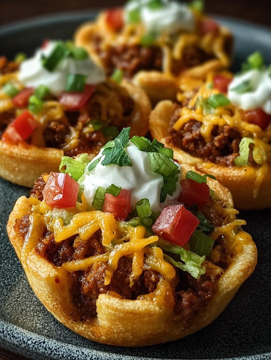 Cheesy Taco Cups Snack