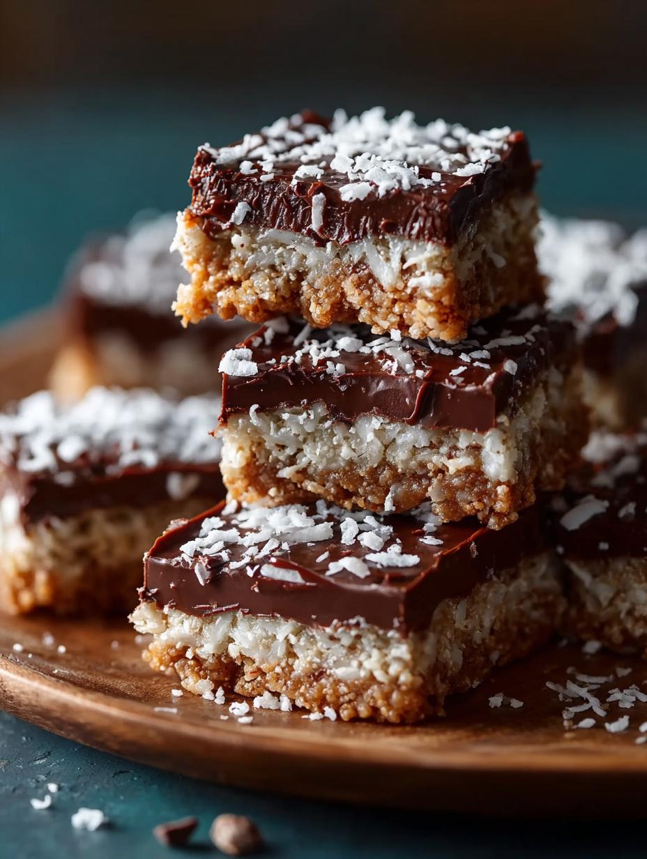 Irresistible Chocolate Coconut Bars Recipe You’ll Love - Chocolate Coconut Bars - main visual representation