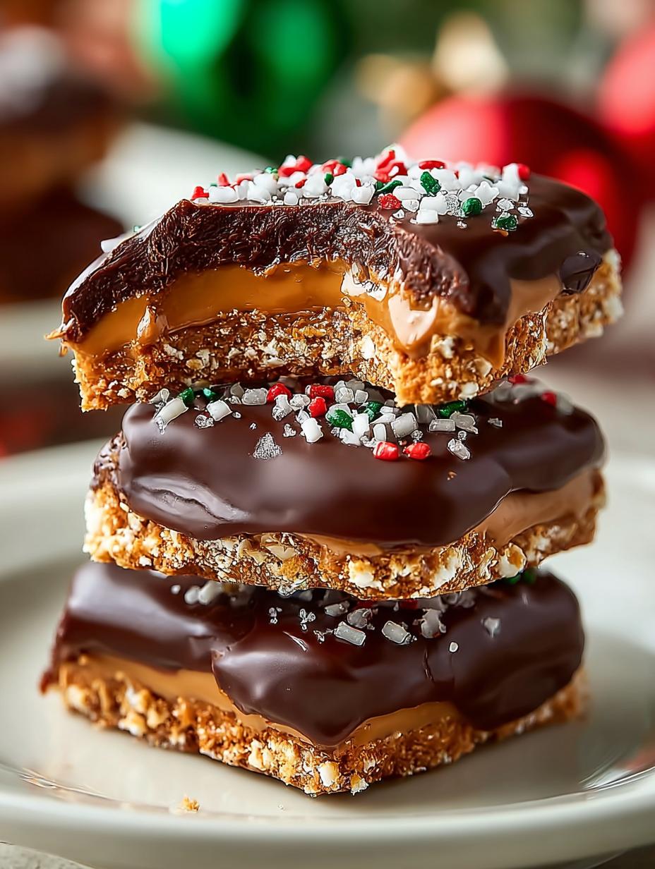 Chocolate Peanut Butter Stacks: 5 Layers of Delight 4 Chocolate Peanut Butter Stacks: 5 Layers of Delight - Chocolate Peanut Butter Stacks - additional detail