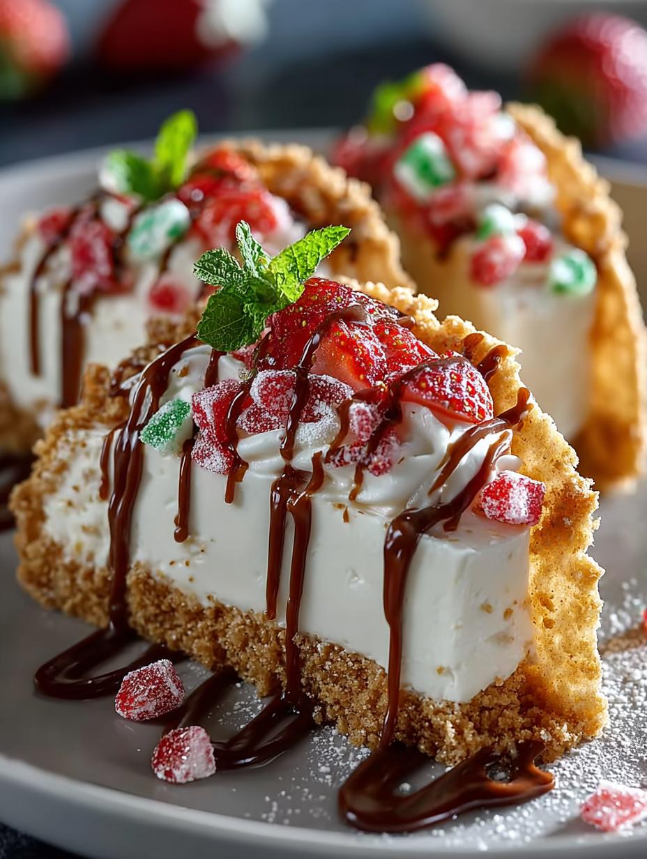Christmas Cheesecake Tacos Festive Delight for the Holidays - Christmas Cheesecake Tacos Festive - main visual representation