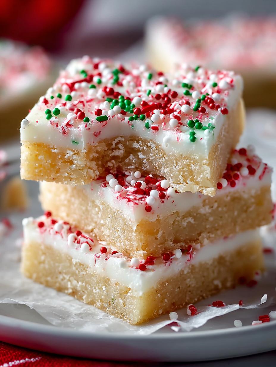 Christmas Sugar Cookie Bars