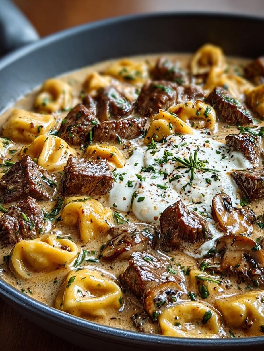 Creamy Skillet Beef Stroganoff: 5 Comforting Steps 4 Creamy Skillet Beef Stroganoff: 5 Comforting Steps - Creamy Skillet Beef Stroganoff - main visual representation