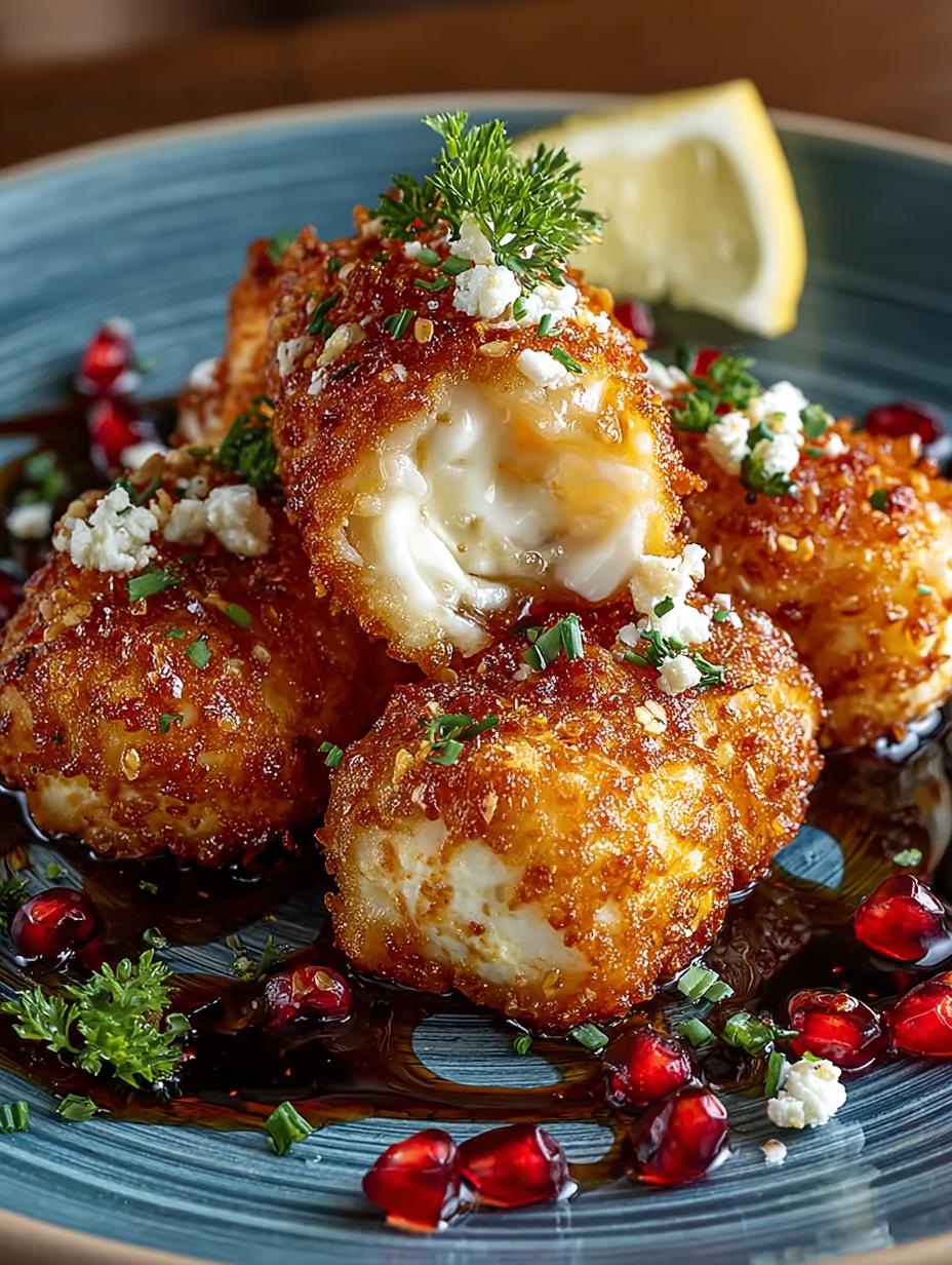 Crispy Fried Goat Cheese Rolls with Sweet Spicy Honey 4 Crispy Fried Goat Cheese Rolls with Sweet Spicy Honey - Crispy Fried Goat Cheese - main visual representation
