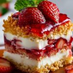 Crispy Strawberry Cheesecake Sandwich