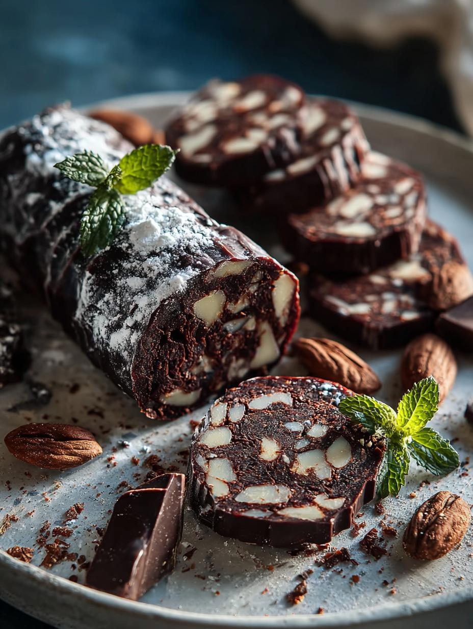 Decadent Chocolate Beef Salami: 12 Hours of Indulgence - Decadent Chocolate Beef Salami - additional detail