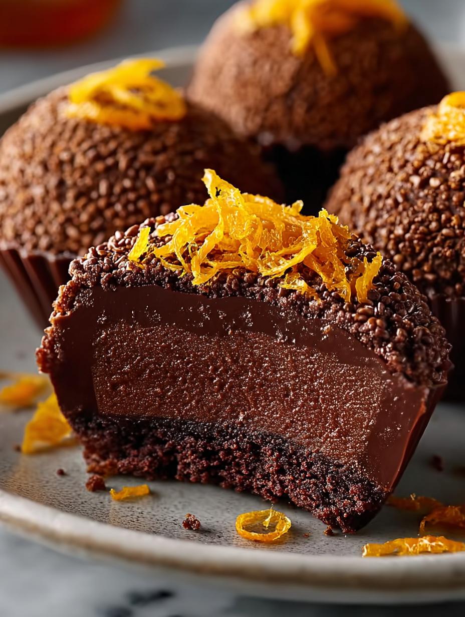 Decadent Orange Chocolate Christmas Truffles Recipe - Decadent Orange Chocolate Christmas - additional detail