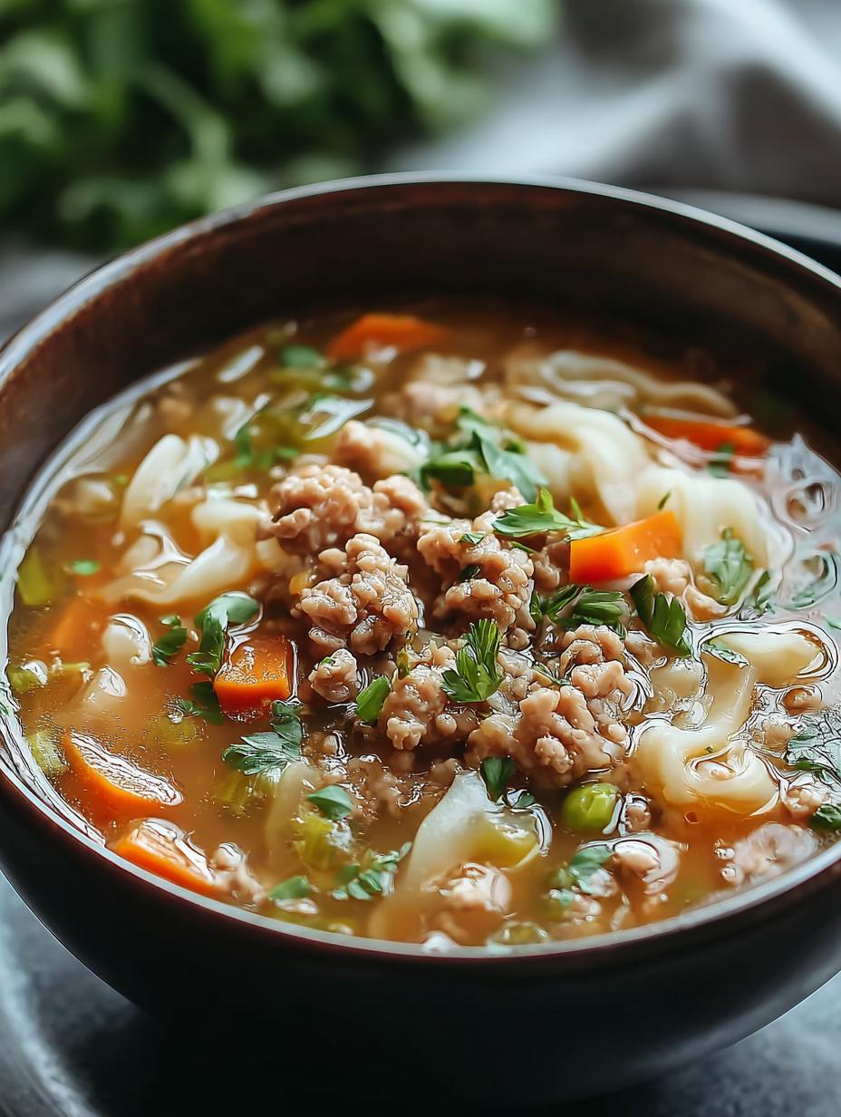 Savory Egg Roll Soup: 5 Irresistible Comfort Variations 4 Savory Egg Roll Soup: 5 Irresistible Comfort Variations - Egg Roll Soup - main visual representation