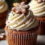 Festive Gingerbread Cupcakes