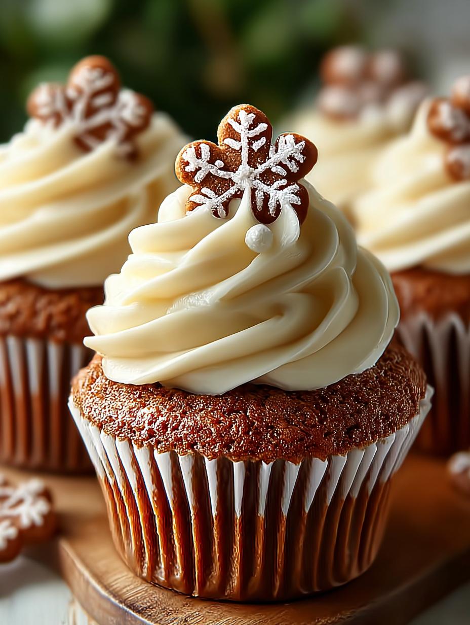 Festive Gingerbread Cupcakes That Delight Every Holiday - Festive Gingerbread Cupcakes - additional detail