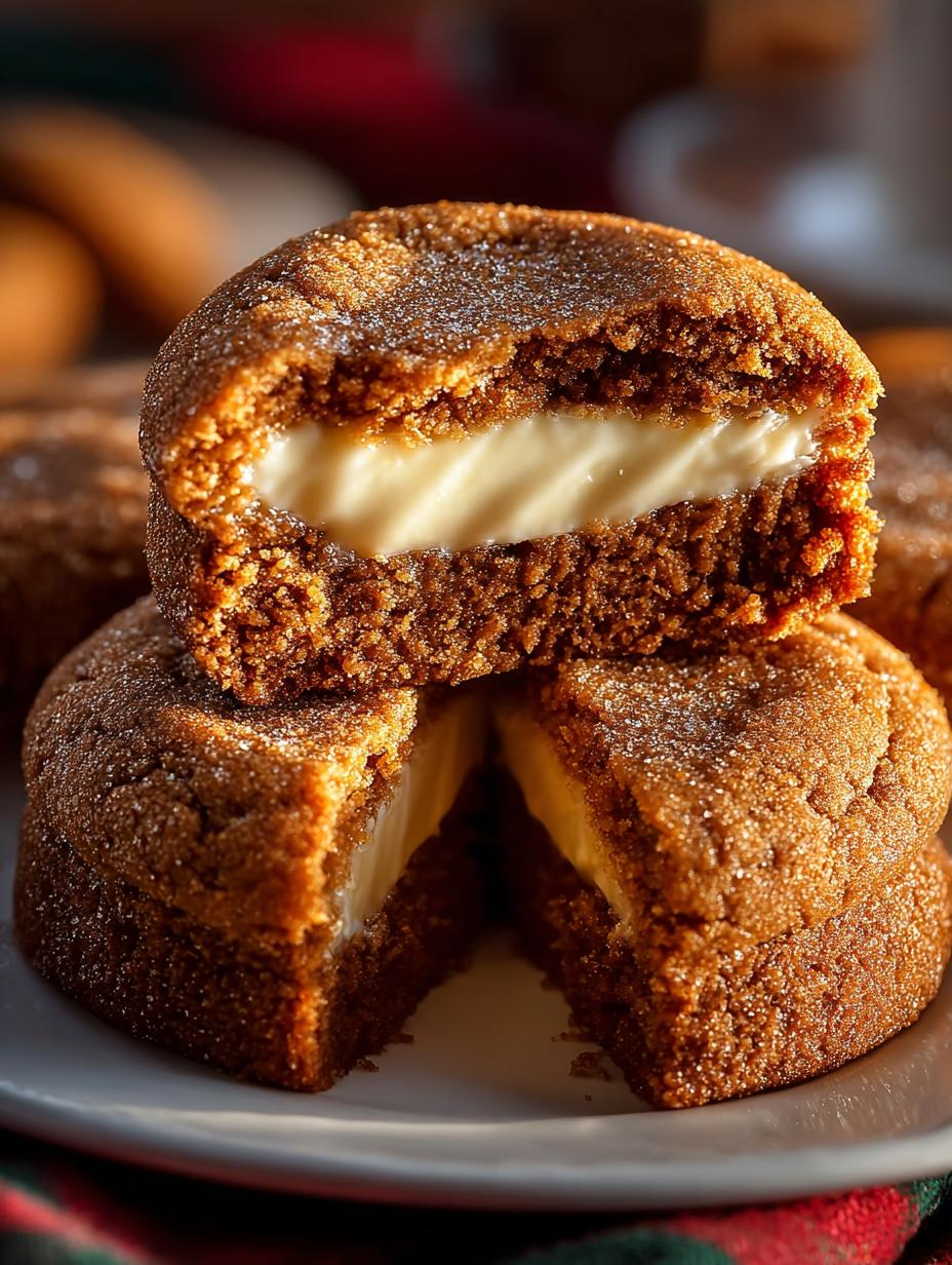 Gingerbread Cheesecake Cookies Holiday Delight - Gingerbread Cheesecake Cookies Holiday - main visual representation