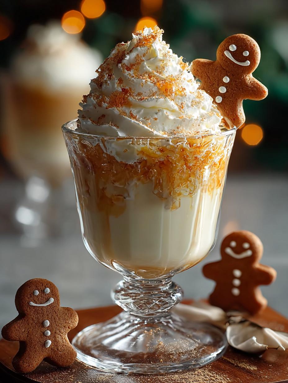 Gingerbread Cocktail with Cream
