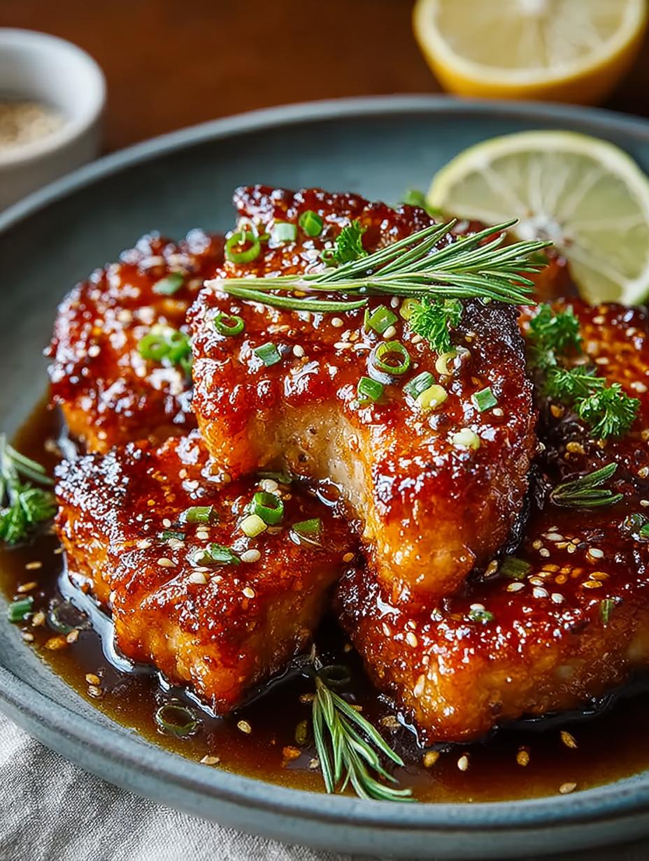 Crispy Honey Garlic Pork Chops Your Family Will Love 4 Crispy Honey Garlic Pork Chops Your Family Will Love - Honey Garlic Pork Chops - main visual representation