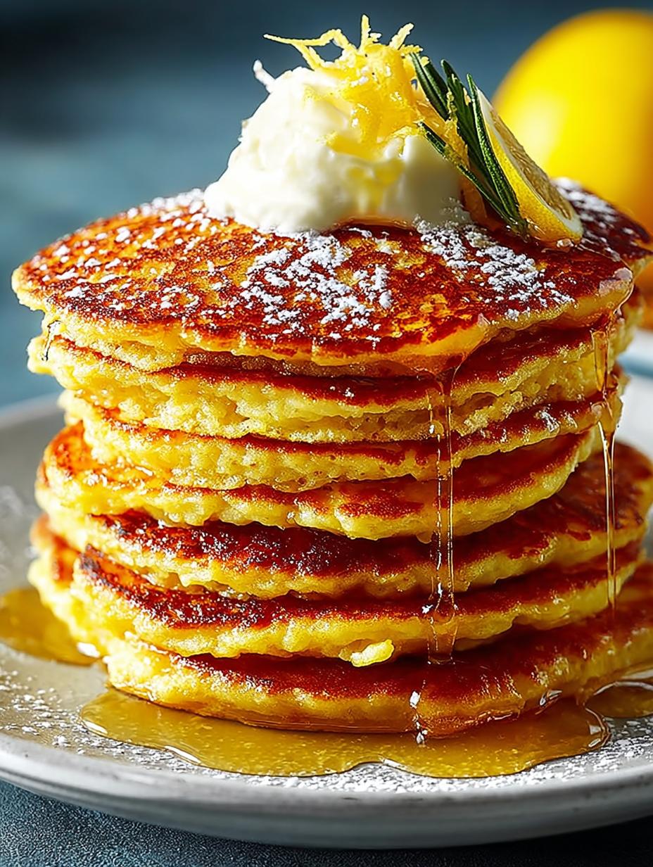 Lemon Ricotta Protein Pancakes