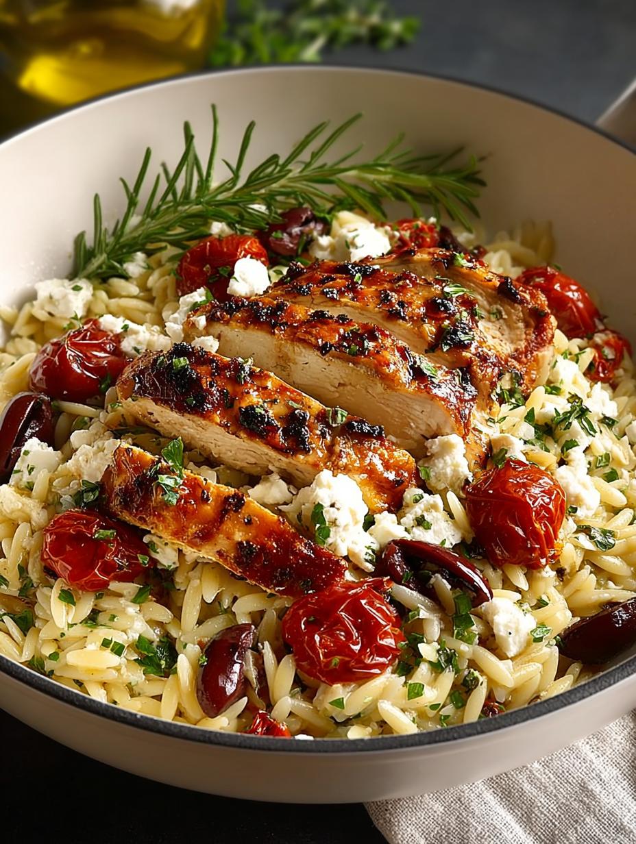 Mediterranean Chicken Orzo: A Flavorful 30-Minute Delight 4 Mediterranean Chicken Orzo: A Flavorful 30-Minute Delight - Mediterranean Chicken Orzo - main visual representation