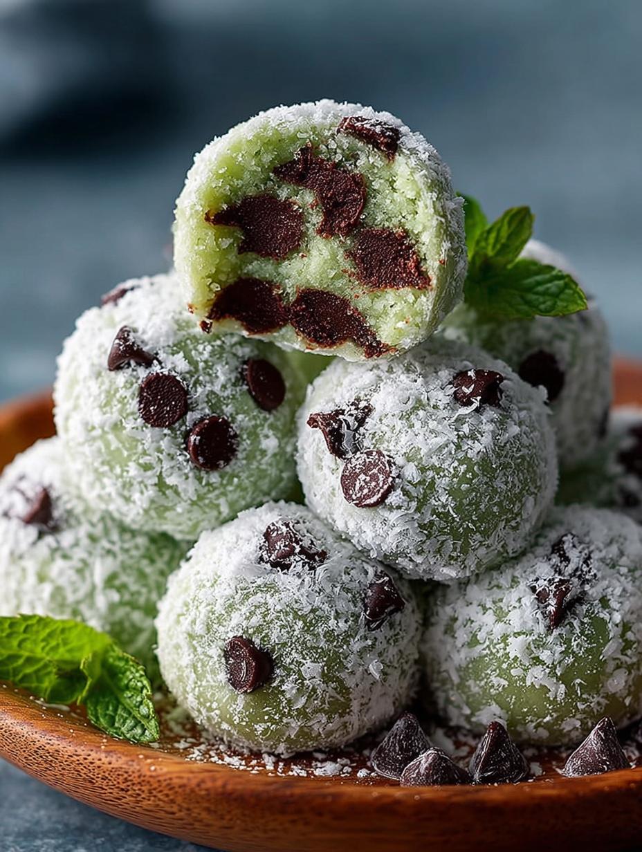 Mint Chocolate Chip Snowball: 12 Magical Cookie Delights 4 Mint Chocolate Chip Snowball: 12 Magical Cookie Delights - Mint Chocolate Chip Snowball - main visual representation