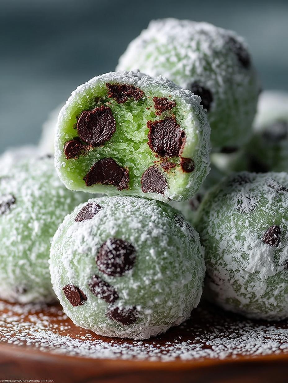 Mint Chocolate Chip Snowball