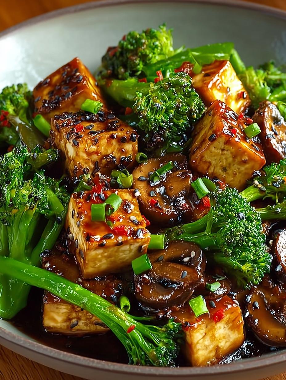 Delicious Mushroom Tofu Stir Fry in 30 Minutes 4 Delicious Mushroom Tofu Stir Fry in 30 Minutes - Mushroom Tofu Stir Fry - main visual representation