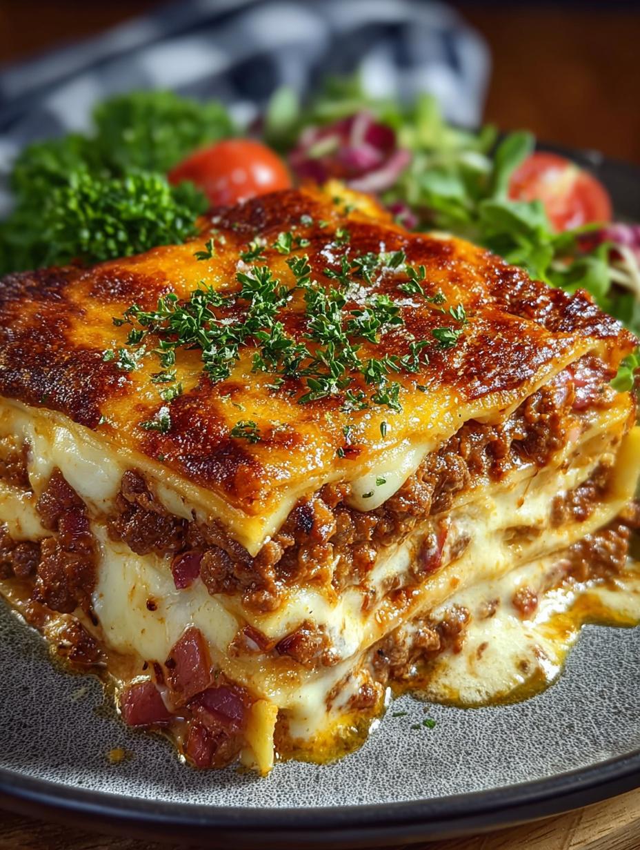 Parmesan Garlic Bacon Cheeseburger: 5 Decadent Layers - Parmesan Garlic Bacon Cheeseburger - additional detail