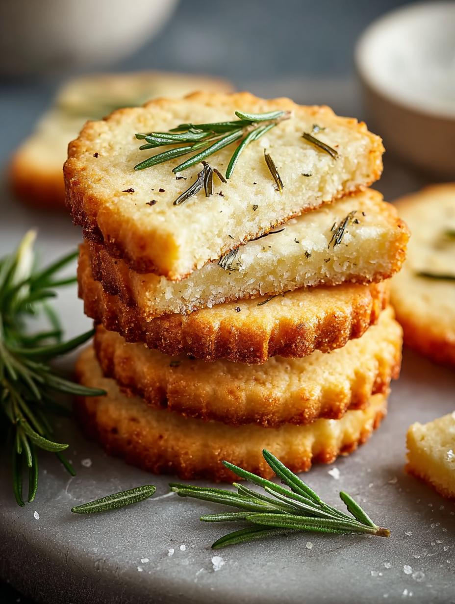 Savory Rosemary Shortbread Cookies for Gourmet Snacking Bliss 4 Savory Rosemary Shortbread Cookies for Gourmet Snacking Bliss - Rosemary Shortbread Cookies - main visual representation
