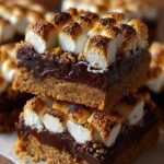 Smores Gingerbread Cookie Bars
