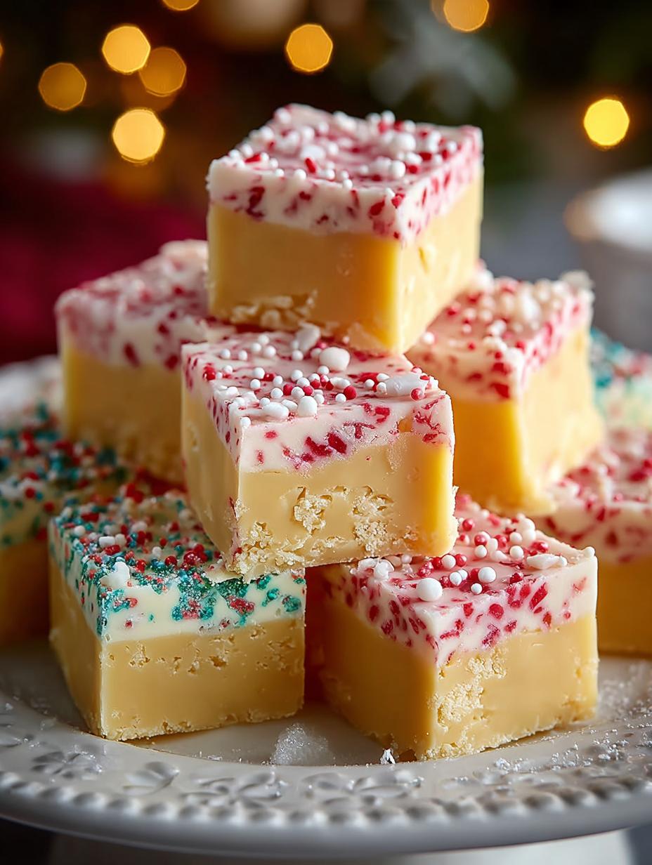 Sugar Cookie Christmas Fudge