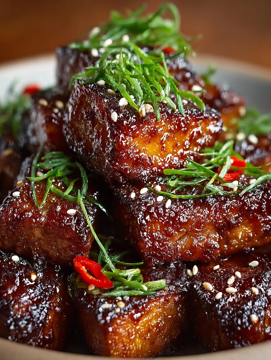 Sweet Sticky Steak Bites