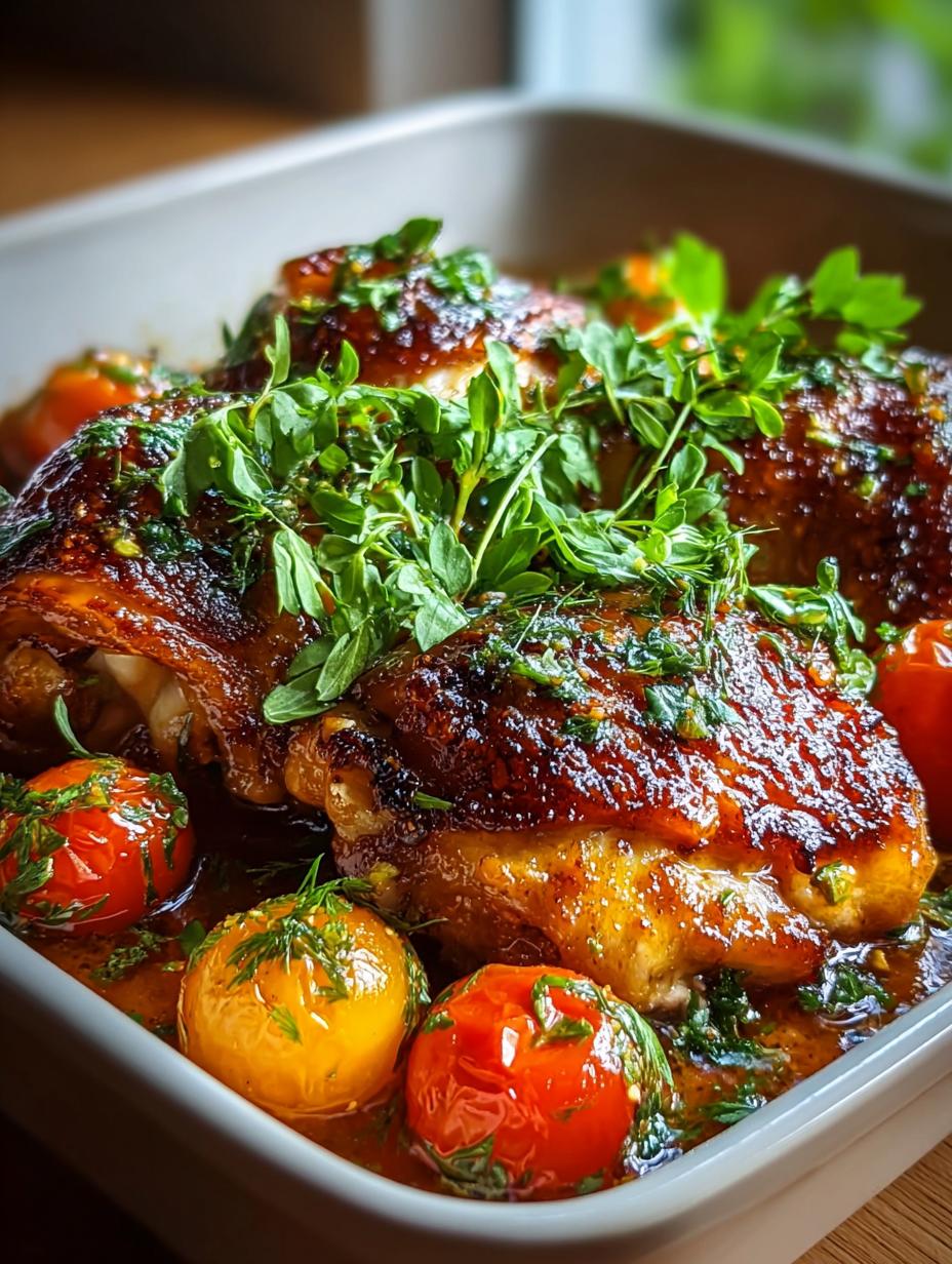 Easy Baked Chicken Thighs for Crispy Juiciness - Baked Chicken Thighs - additional detail