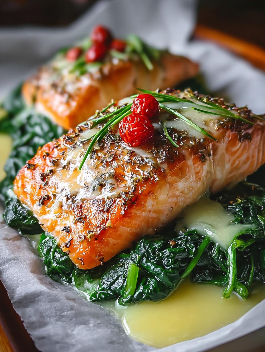 Baked Salmon with Spinach: 5 Reasons You'll Love It - Baked Salmon with Spinach - additional detail