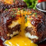 Cheeseburger Lava Cake Molten