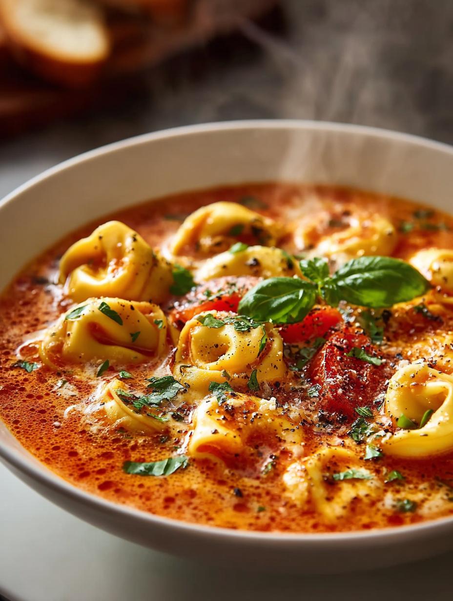 Cheesy Tomato Tortellini Soup: 7 Reasons to Love It - Cheesy Tomato Tortellini Soup - main visual representation